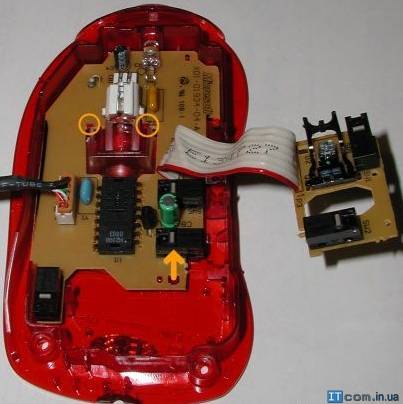 Как разобрать мышь Microsoft IntelliMouse Explorer