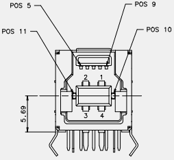 Распиновка коннекторов USB 3.0 Powered-B