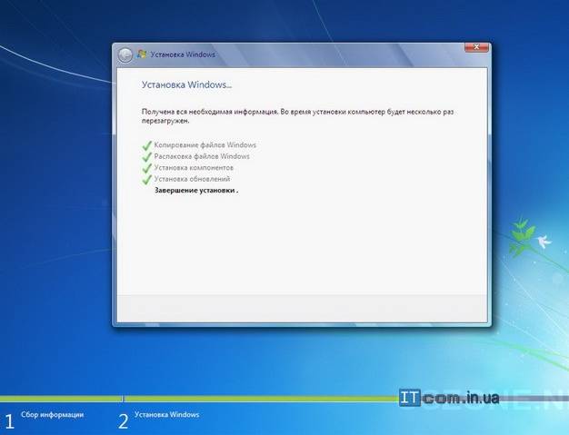 Установка Windows 7