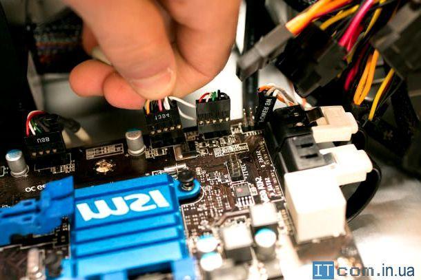 подключение передней панели