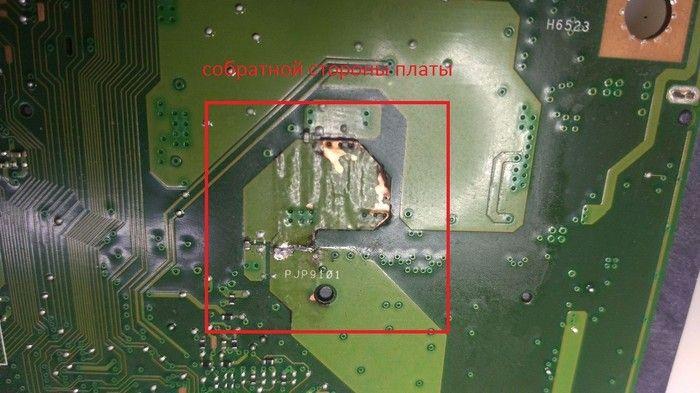 Asus K501UX залитый молоком