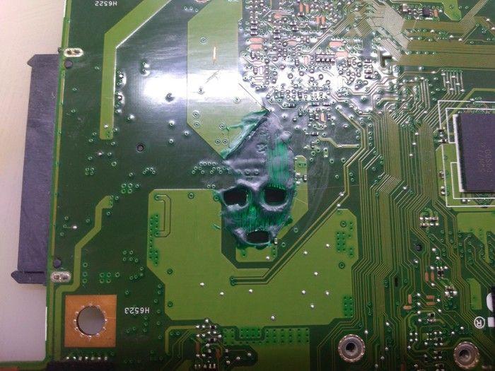 Asus K501UX залитый молоком