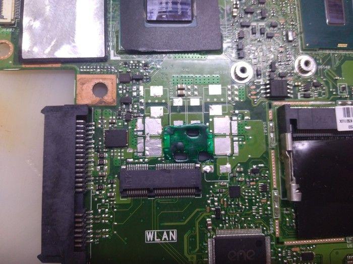 Asus K501UX залитый молоком