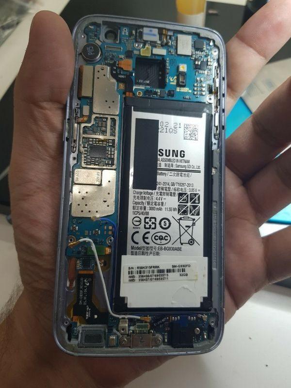samsung s7 разбираем