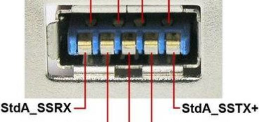 Распиновка коннекторов USB 3.0 A -типа
