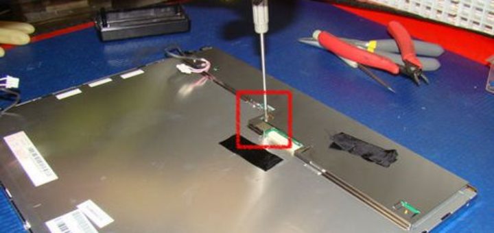 замена лампы подсветки монитора