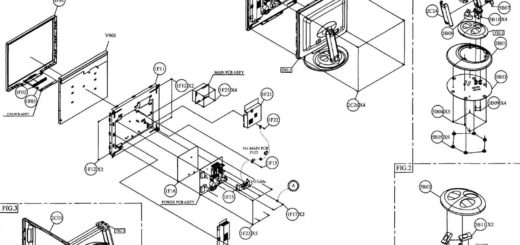 Конструктивные узлы монитора belinia 101705