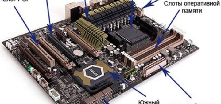 схема материнской платы