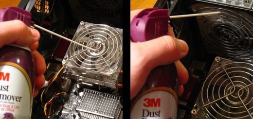 чистка сжатым воздухом cpu и блок питания