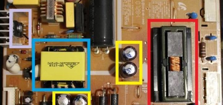 плата блока питания и инвертора монитора самсунг 740n