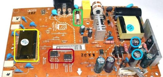 плата питания LCD монитора LG