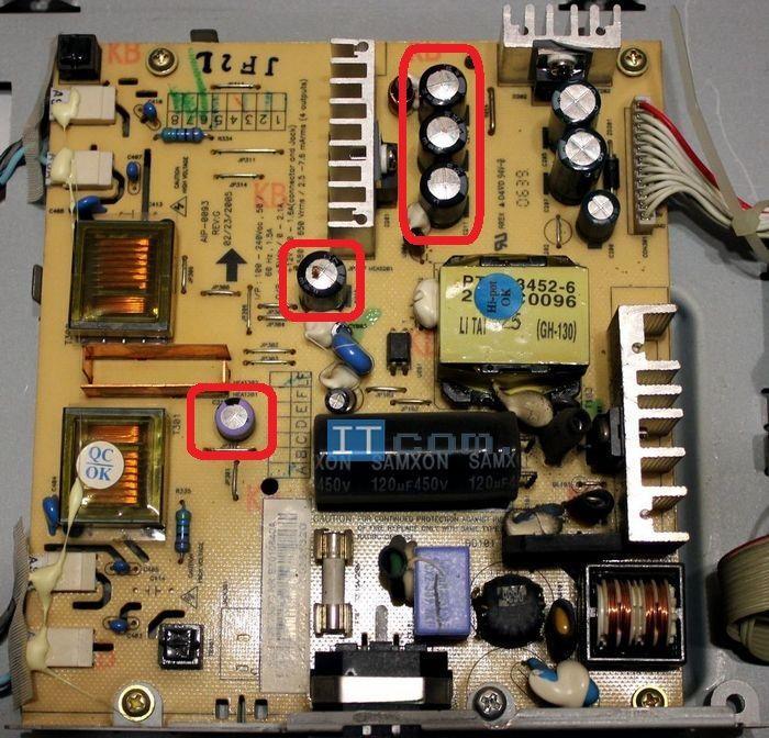 Почему выходят из строя конденсаторы в мониторе