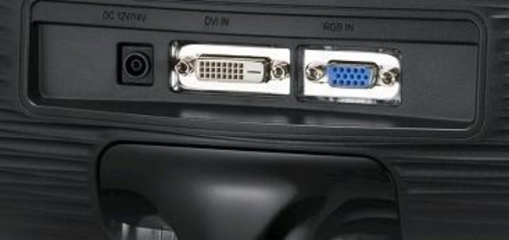 разъемы монитора