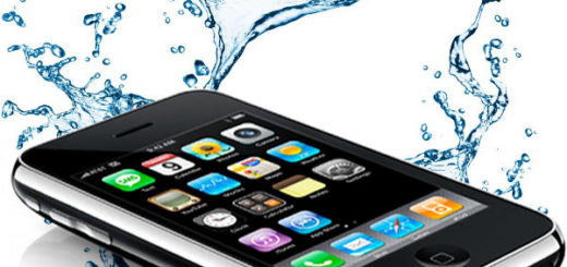 залитый iphone