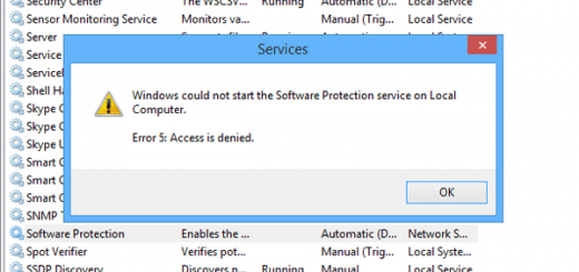 System error 5 has occurred. Access is denied”