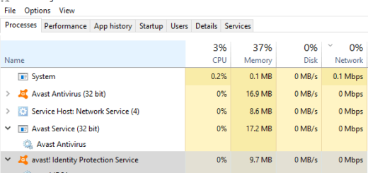 Как отключить Avast Identity Protection Service? Avast Identity Protection Service с именем процесса aswbIDSAgent
