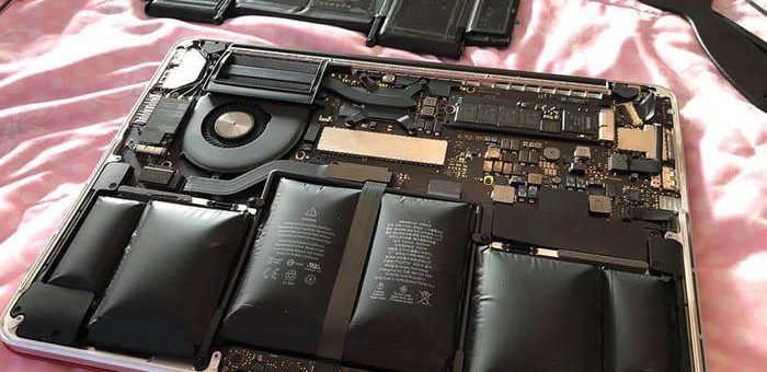 вздутая батарея у макбука