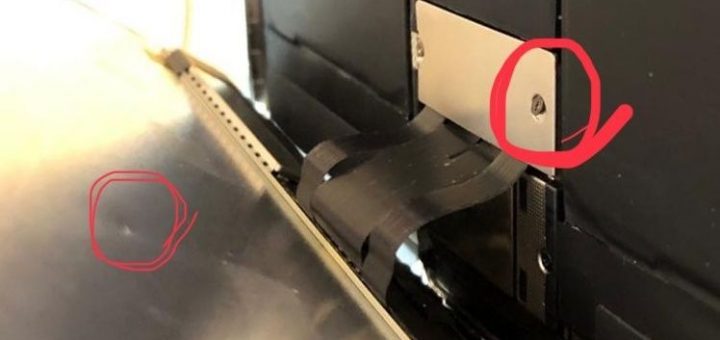 винт вкручен криво, итог: треснула матрица