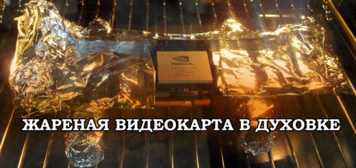 видеокарта в духовке
