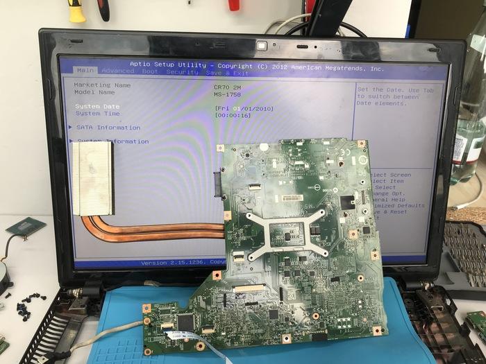 запуск msi cr70 2m