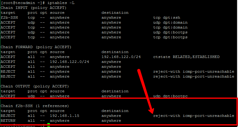fail2ban блокировка ssh