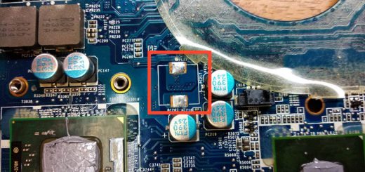 Переводим в UMA ноутбук HP g6-1258er снимаем дроссель с питания видеочипа