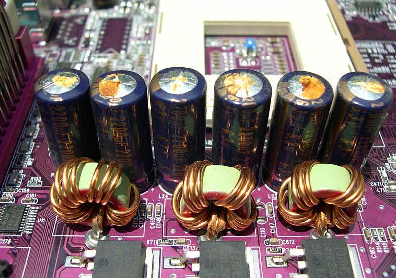 вздутые конденсаторы