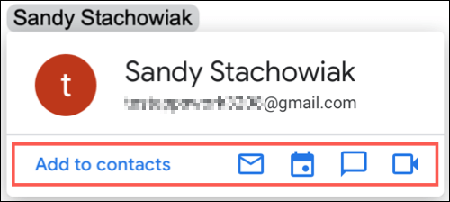 карта контакта в Google Docs