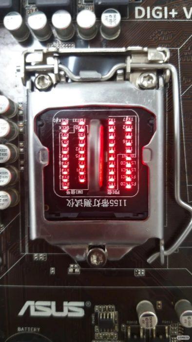 тест на связь процессор > PCH